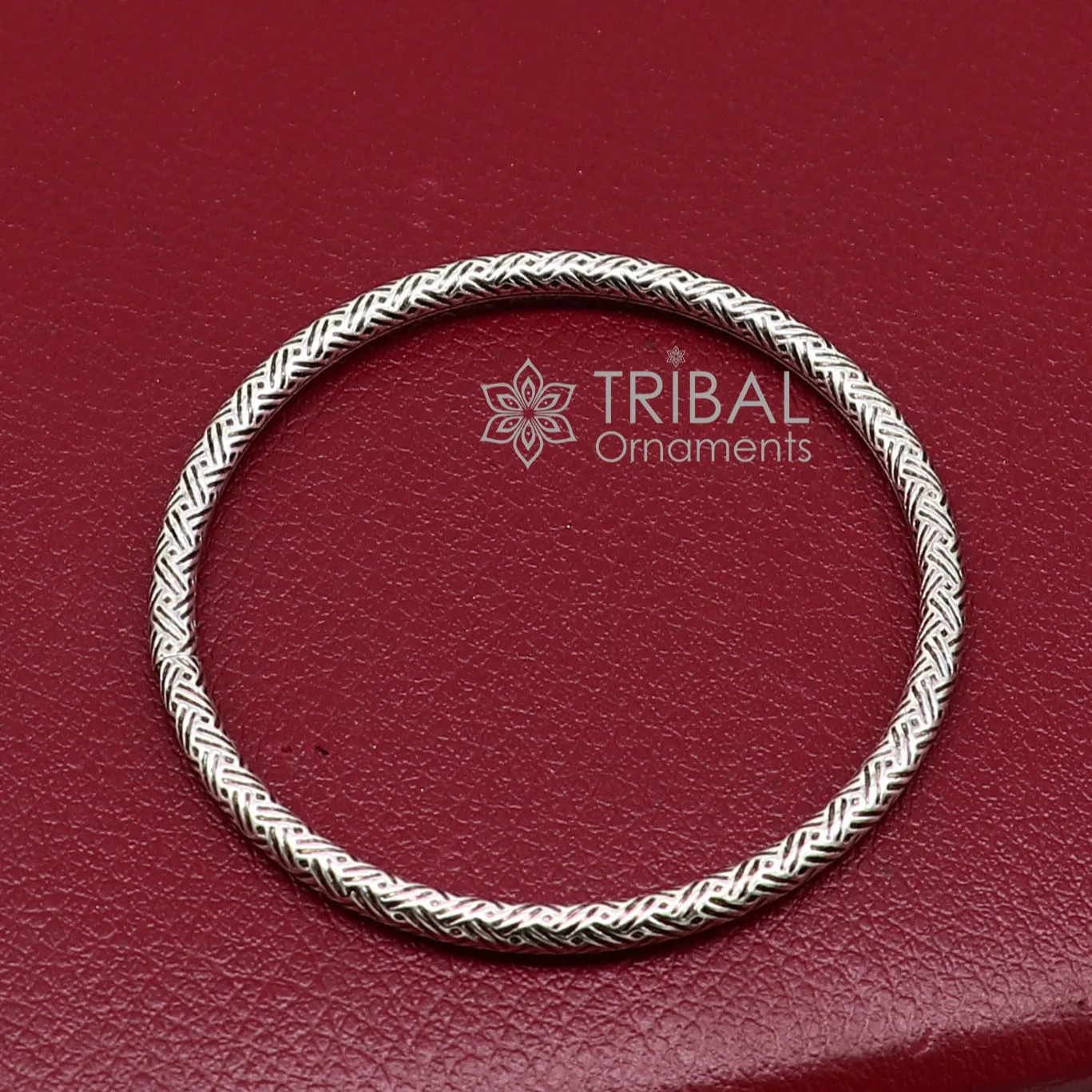 Pure 925 sterling silver unique vintage style bangle bracelet kada, excellent classical gifting bangle men's or girls ethnic jewelry nsk671