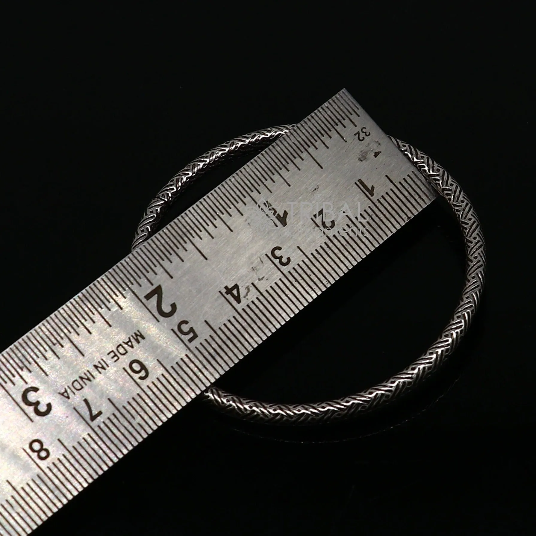 Pure 925 sterling silver unique vintage style bangle bracelet kada, excellent classical gifting bangle men's or girls ethnic jewelry nsk671