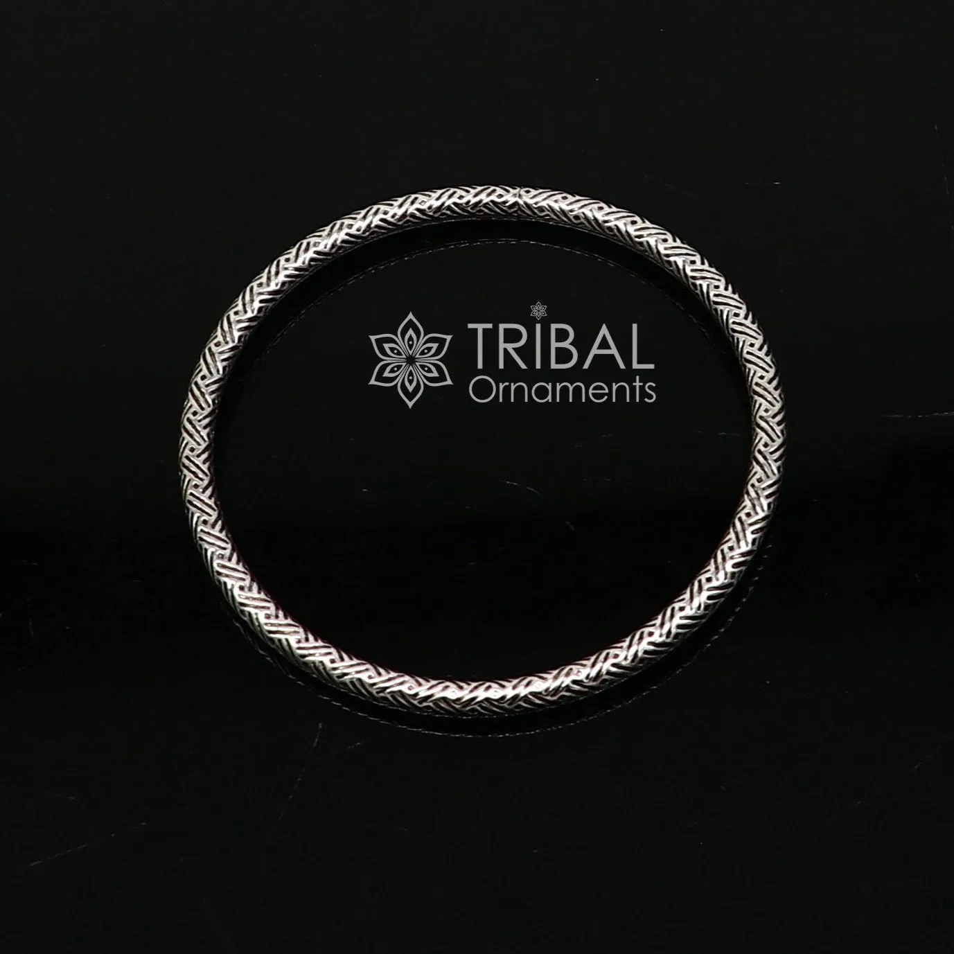 Pure 925 sterling silver unique vintage style bangle bracelet kada, excellent classical gifting bangle men's or girls ethnic jewelry nsk671