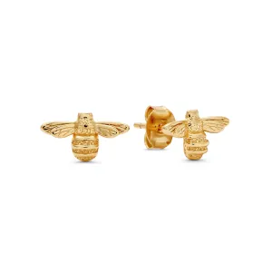 Queen Bee Stud Earrings (Gold)