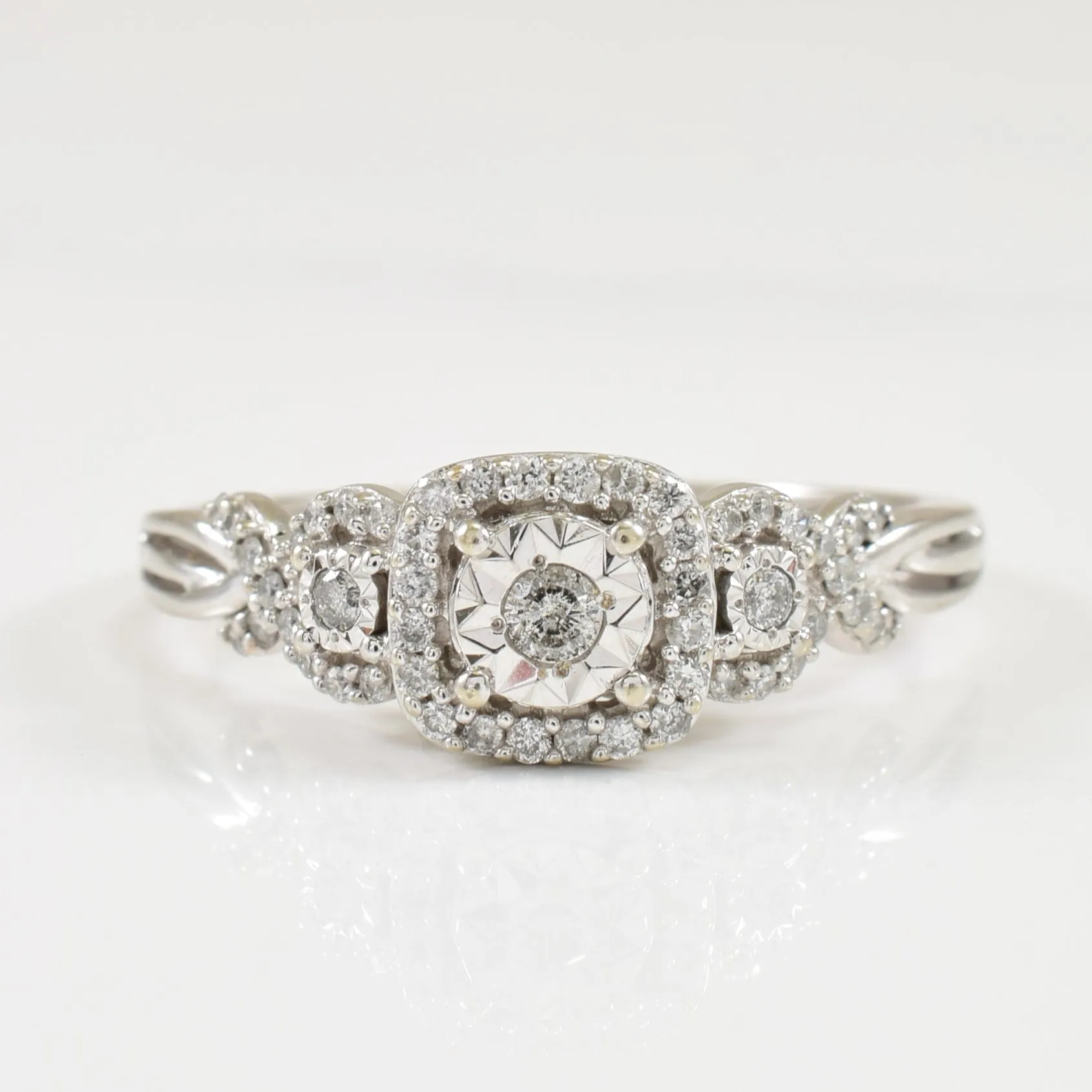 "Past, Present, Future" Diamond Ring | 0.20ctw | SZ 8 |