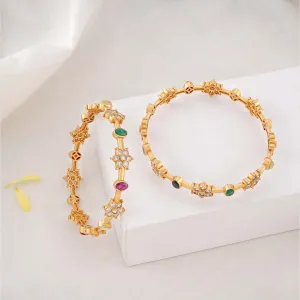 Ravishing Navarathna Pair Bangles