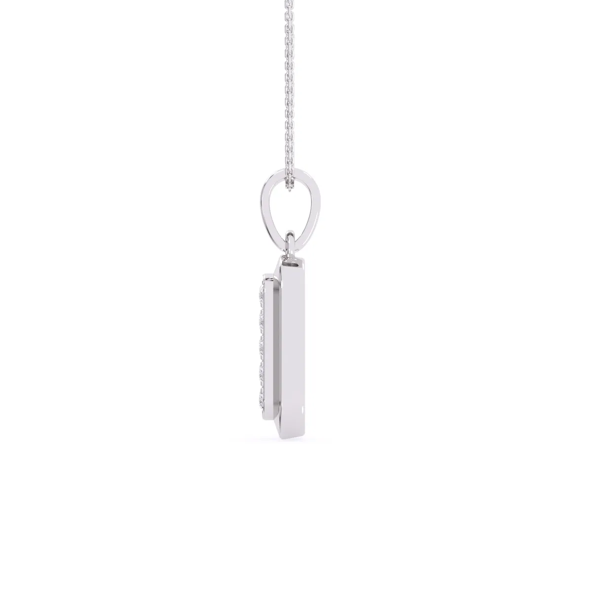 Regal Lab Grown Diamond Bar Pendant