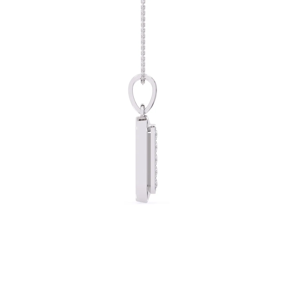 Regal Lab Grown Diamond Bar Pendant