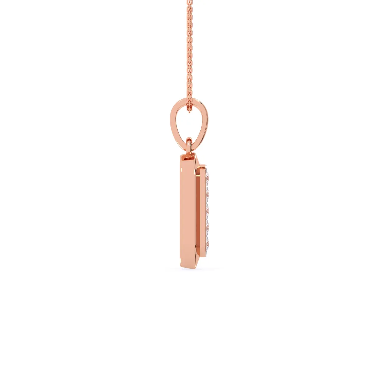 Regal Lab Grown Diamond Bar Pendant