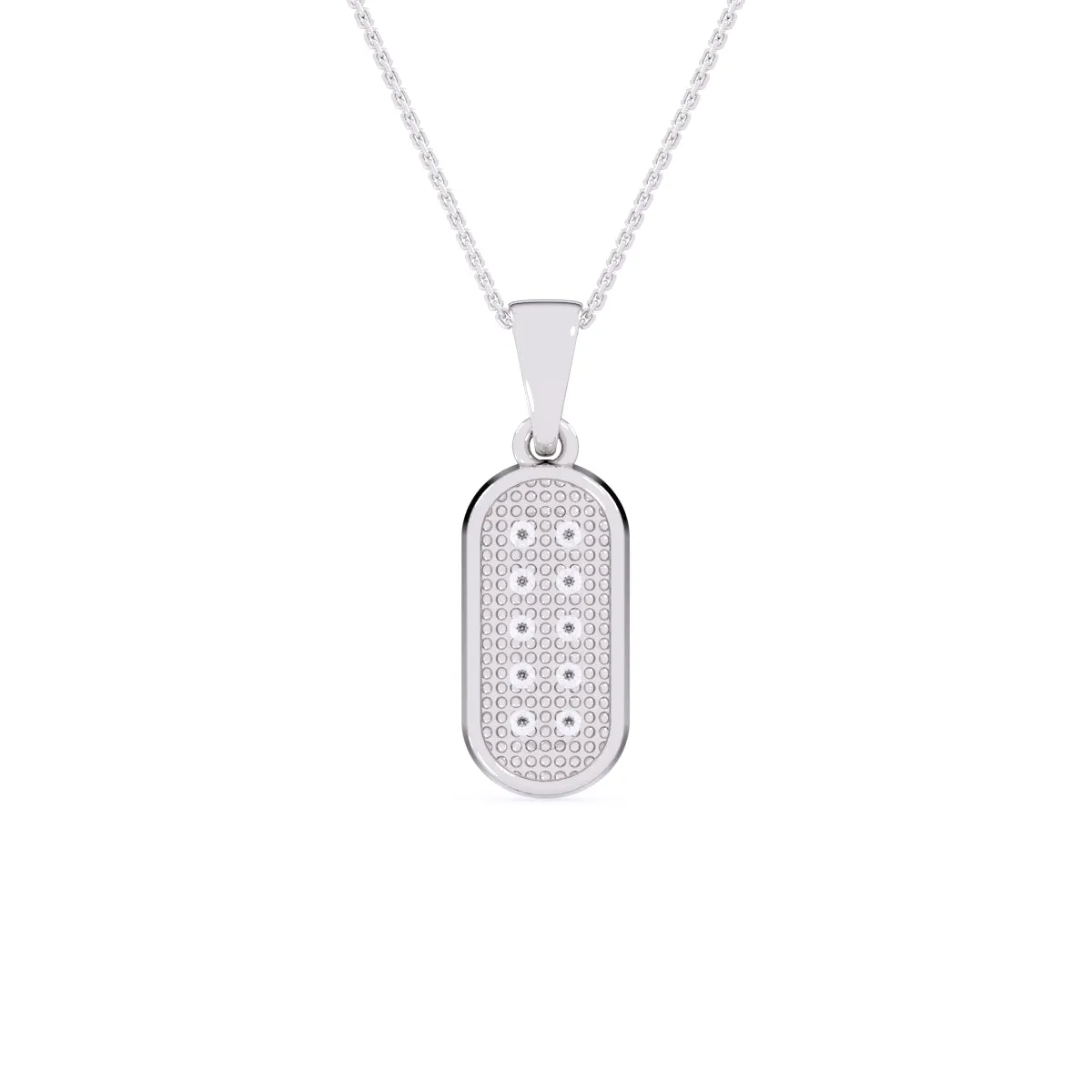 Regal Lab Grown Diamond Bar Pendant