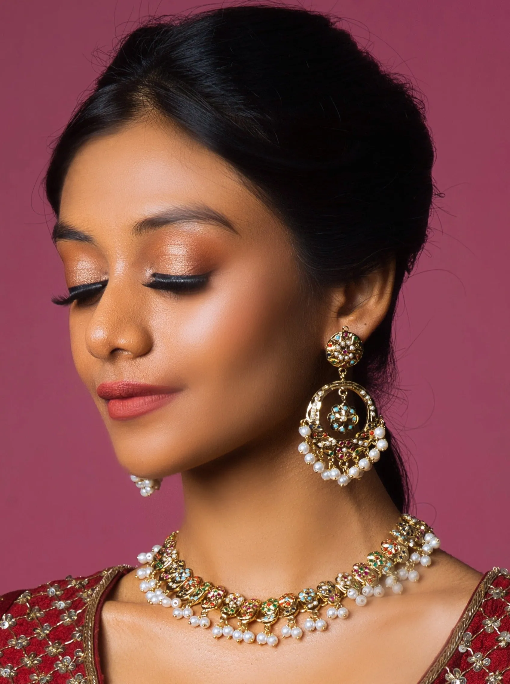 Regal Navratan Jadau Choker Set