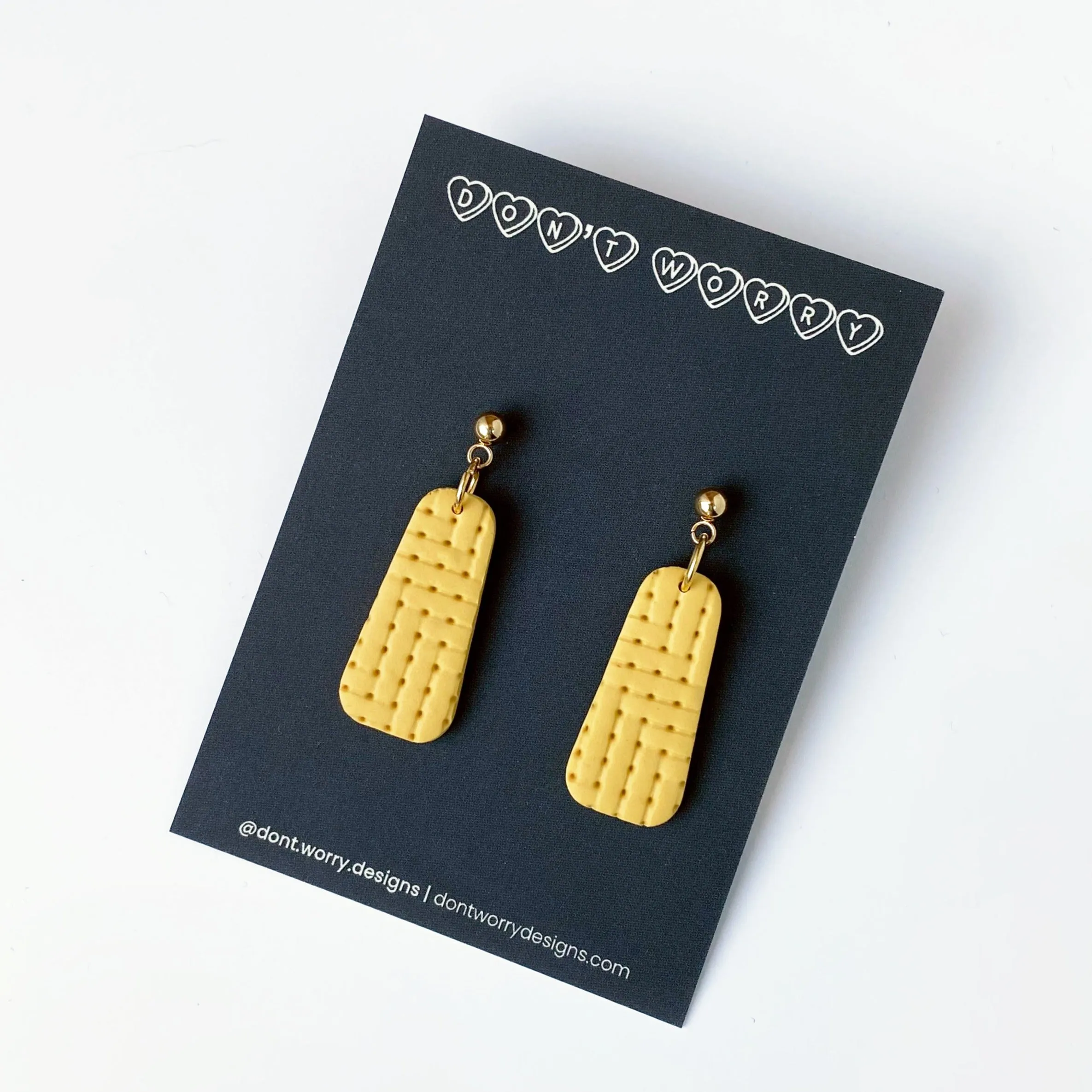 RILEY earrings in mustard