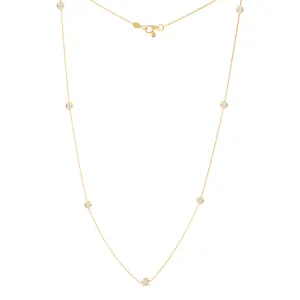 Roberto Coin Diamonds By The Inch 7 Station Necklace