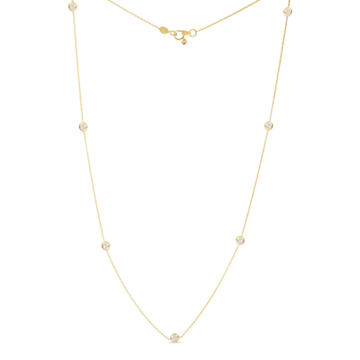 Roberto Coin Diamonds By The Inch 7 Station Necklace