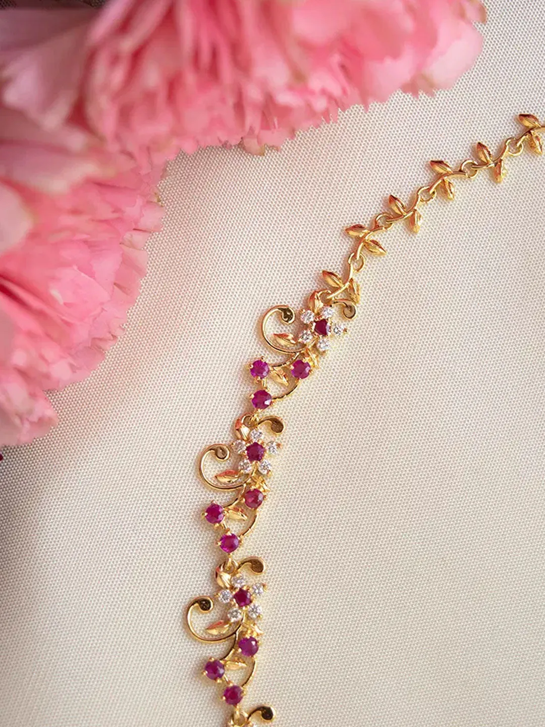 Royal Ruby & Pearl Designer Necklaces