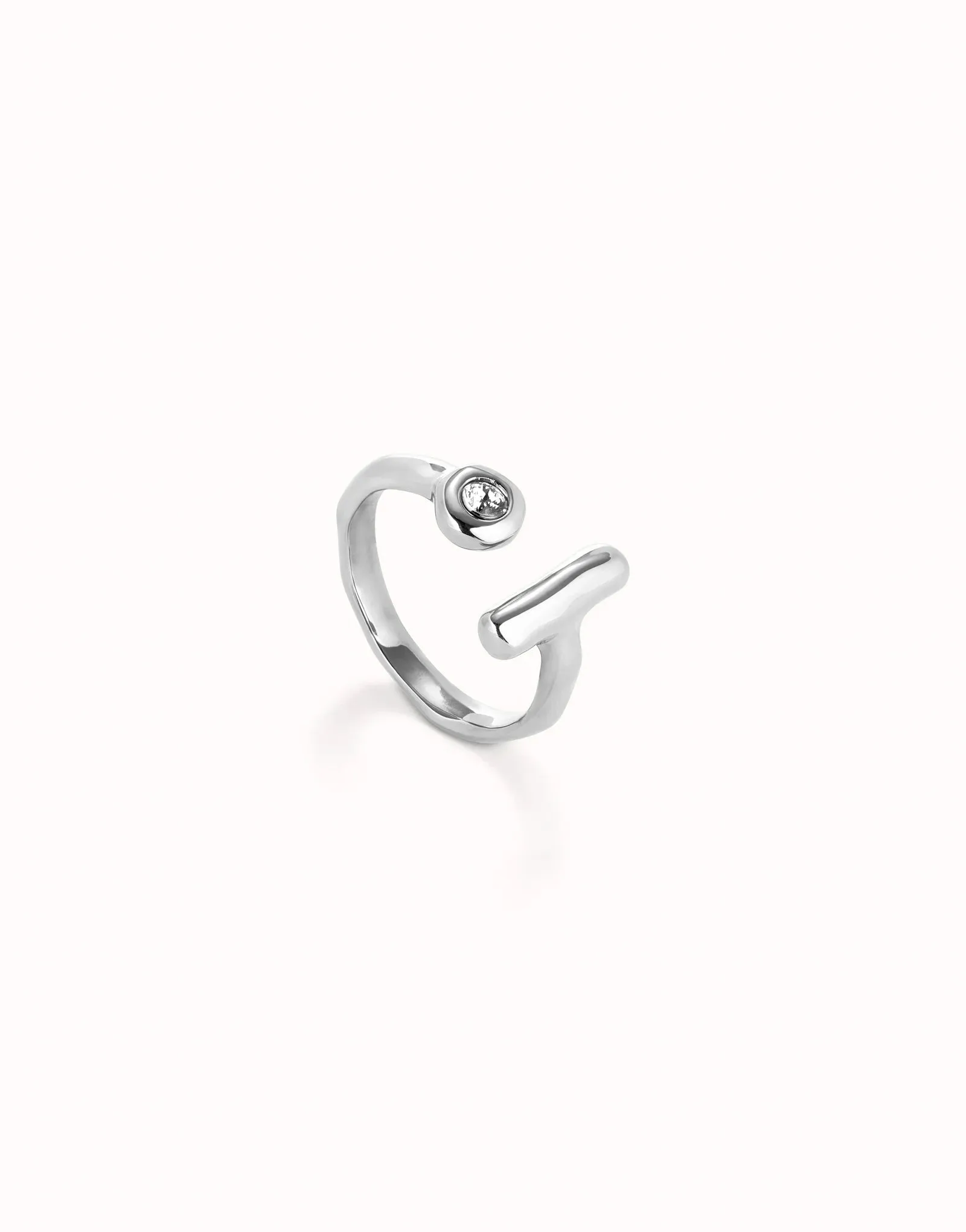Ser Indomable Silver Ring ANI0817BLNMTL