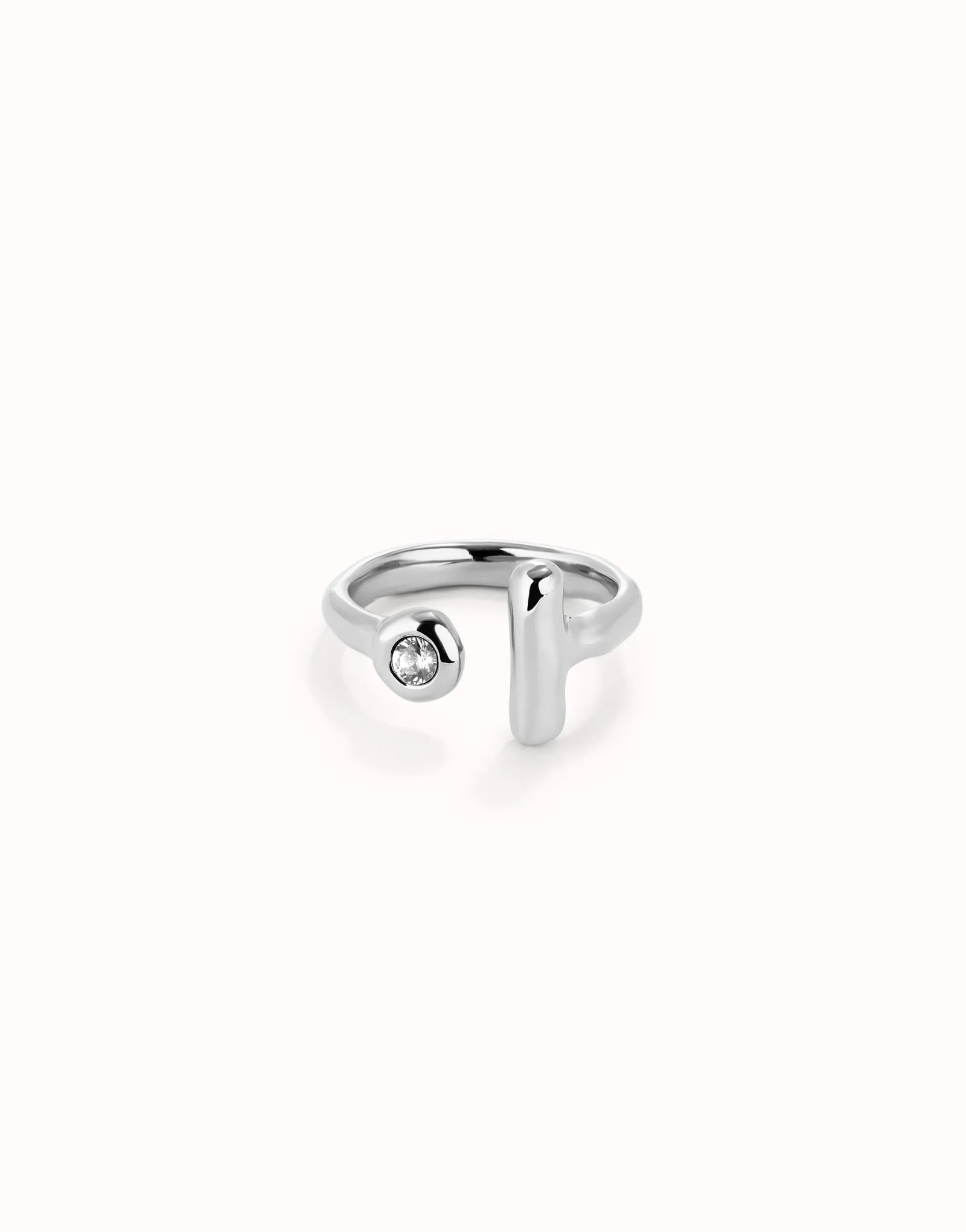 Ser Indomable Silver Ring ANI0817BLNMTL