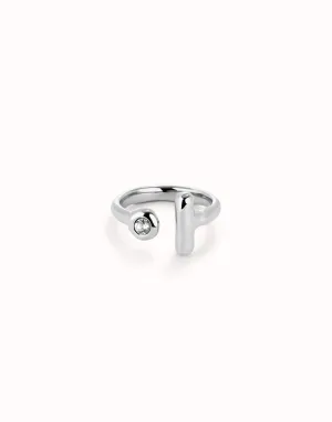 Ser Indomable Silver Ring ANI0817BLNMTL