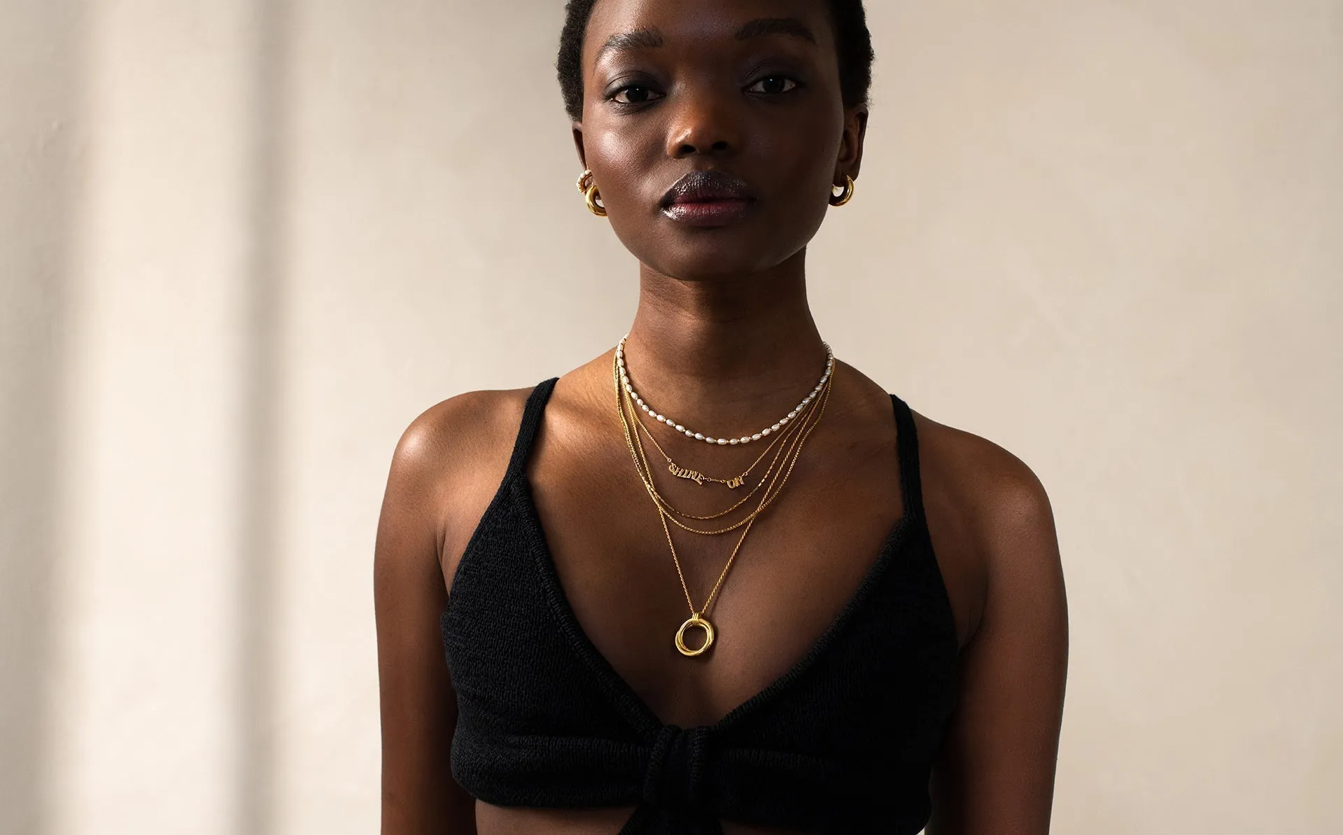 Shine On Pendant Chain Necklace
