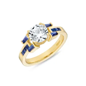 Signature Brilliant Cut Buckle Ring