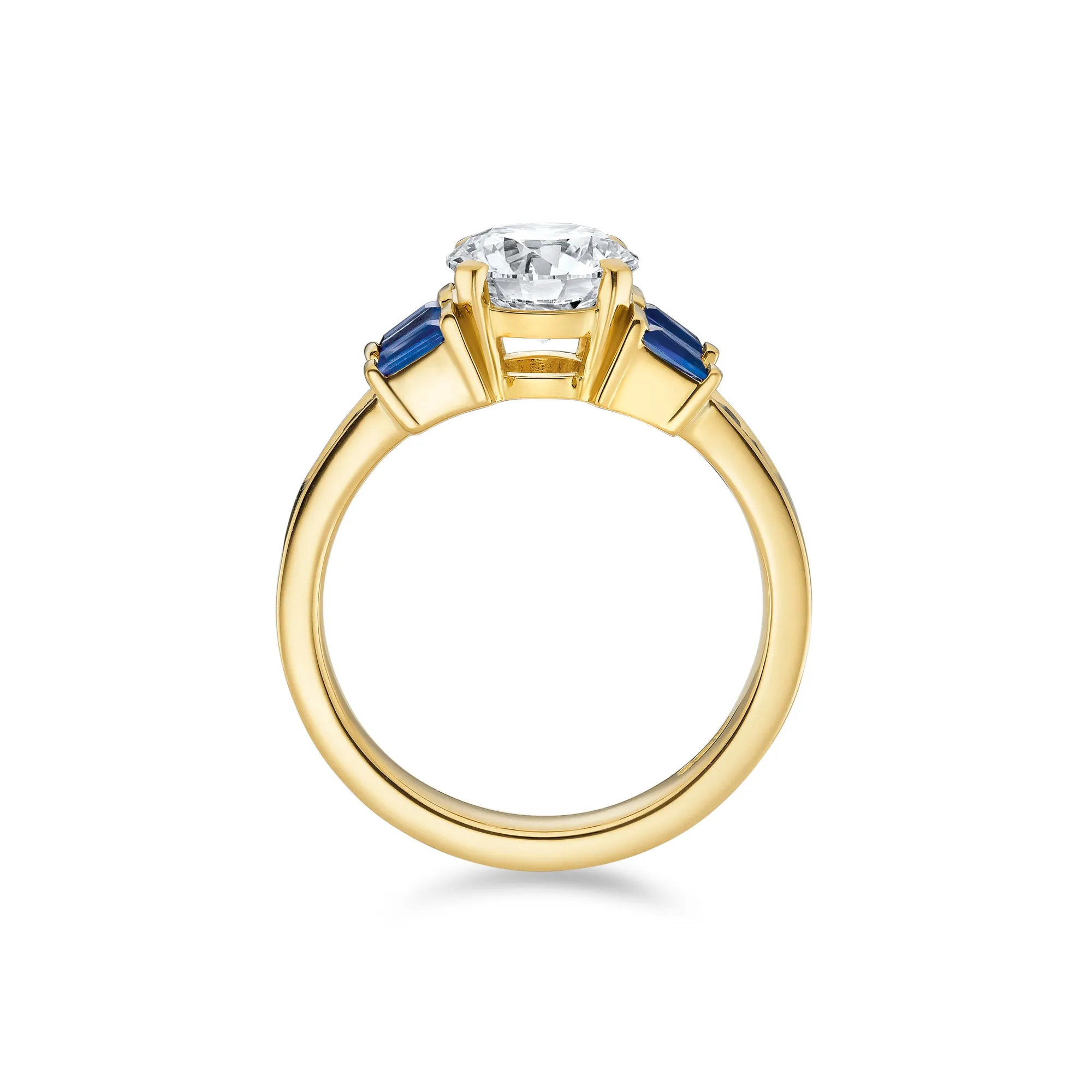 Signature Brilliant Cut Buckle Ring