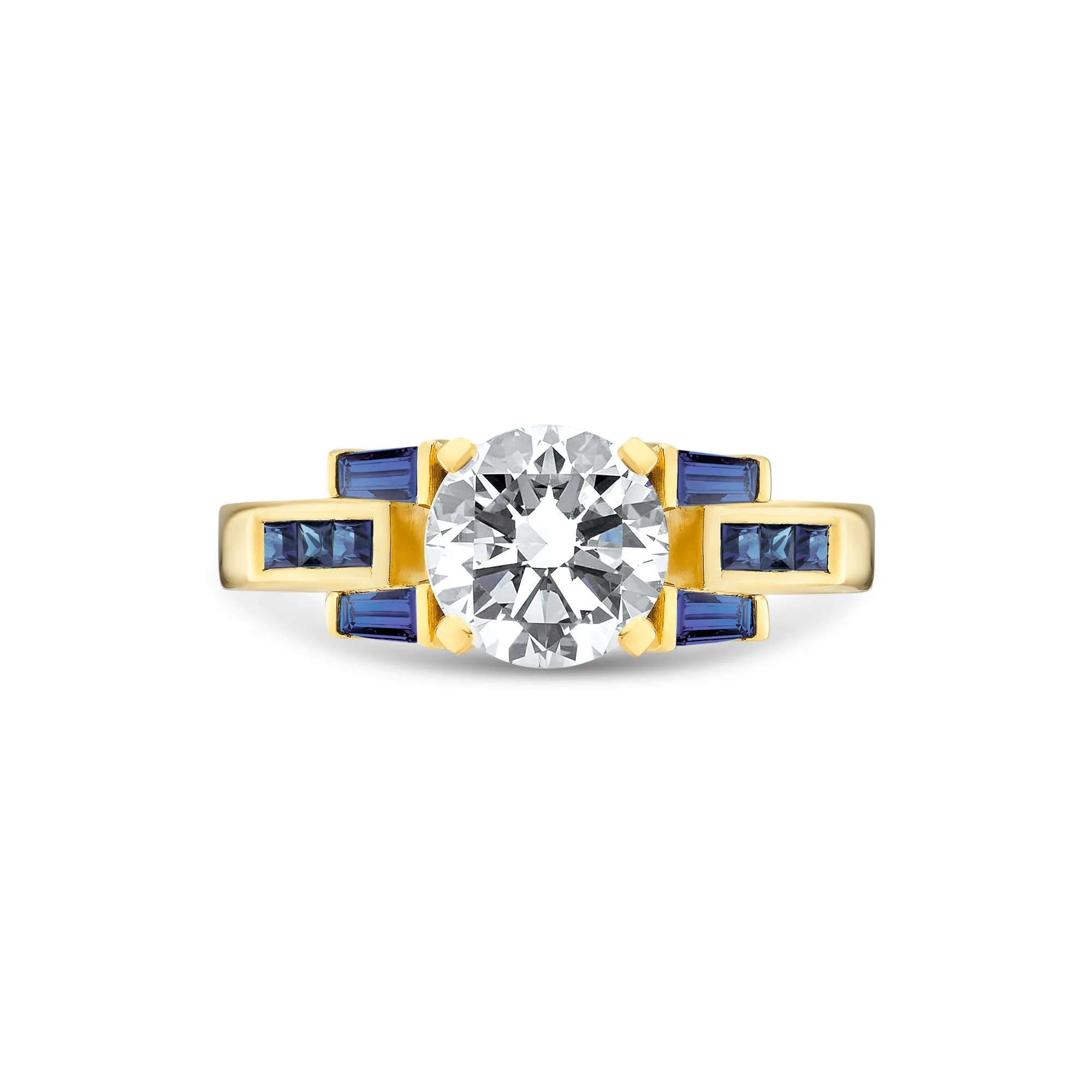 Signature Brilliant Cut Buckle Ring