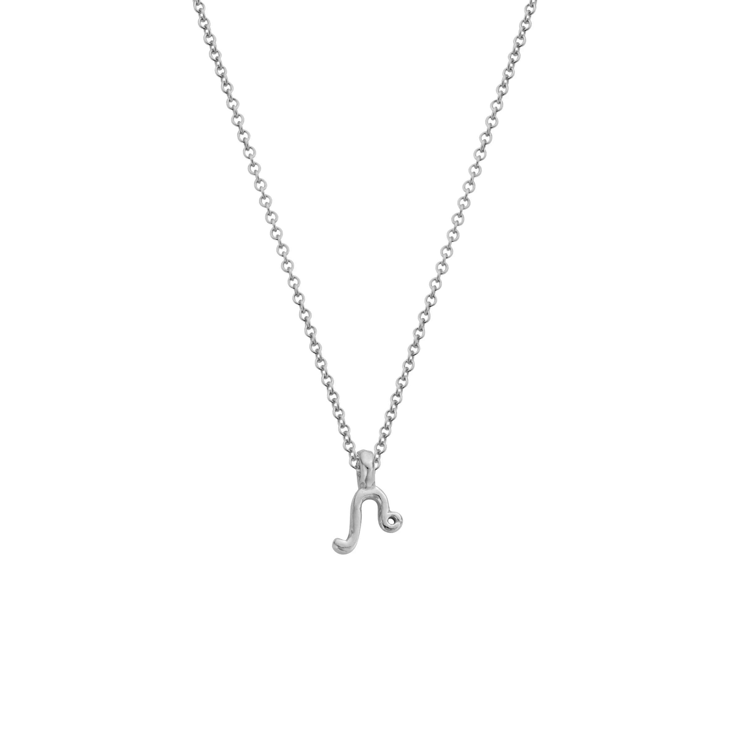 Silver Mini Leo Horoscope Necklace