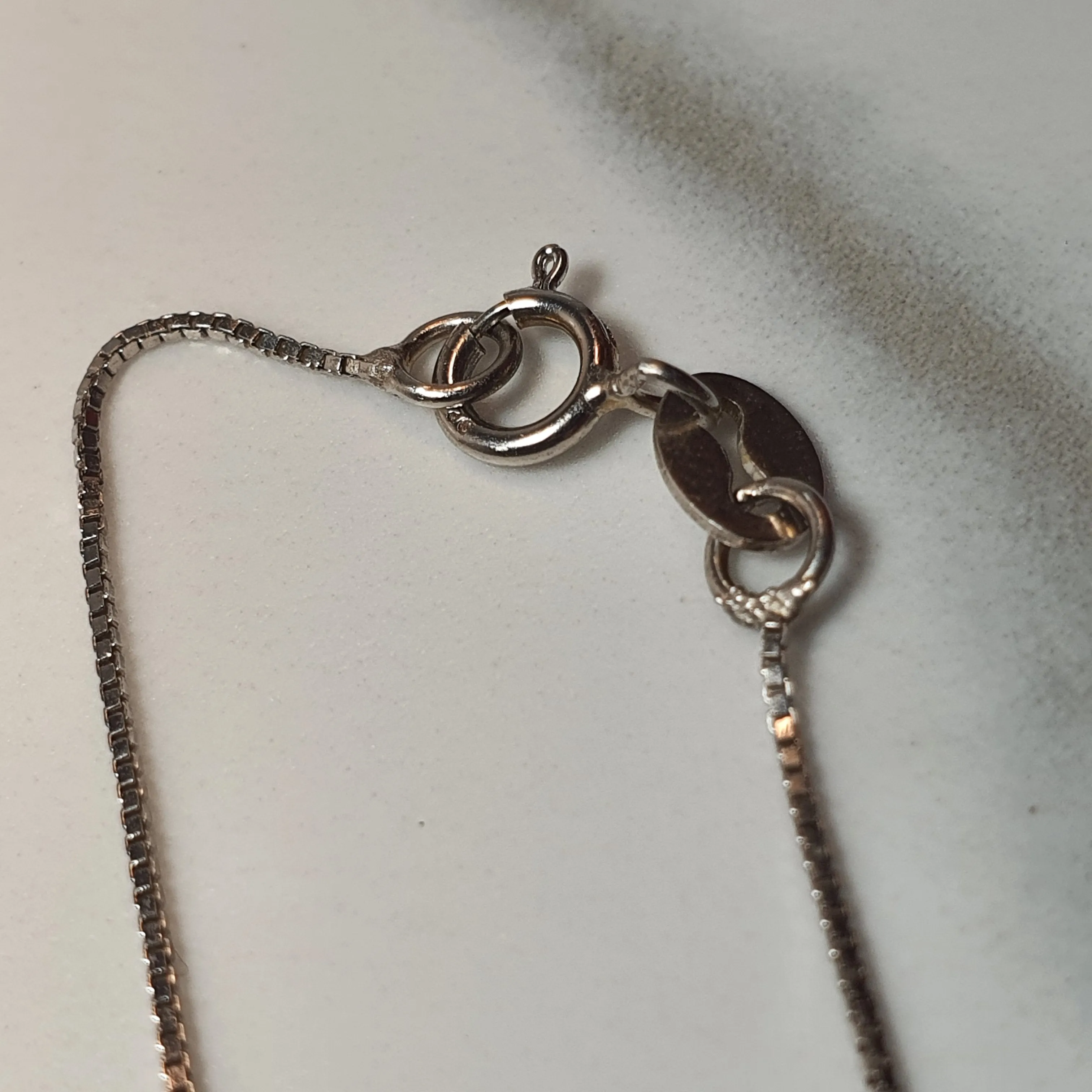 Single Box silver Chain, Sterling Silver