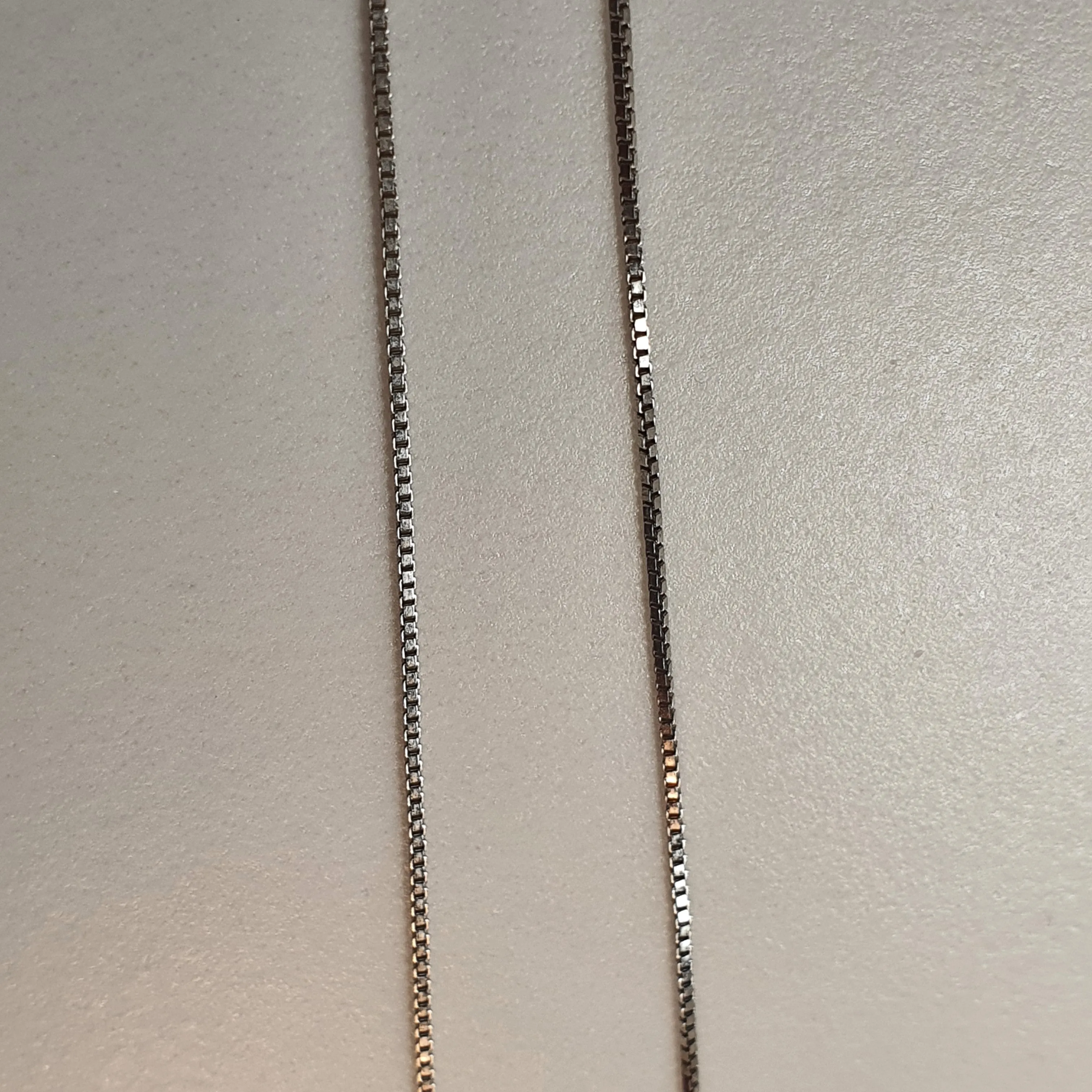 Single Box silver Chain, Sterling Silver