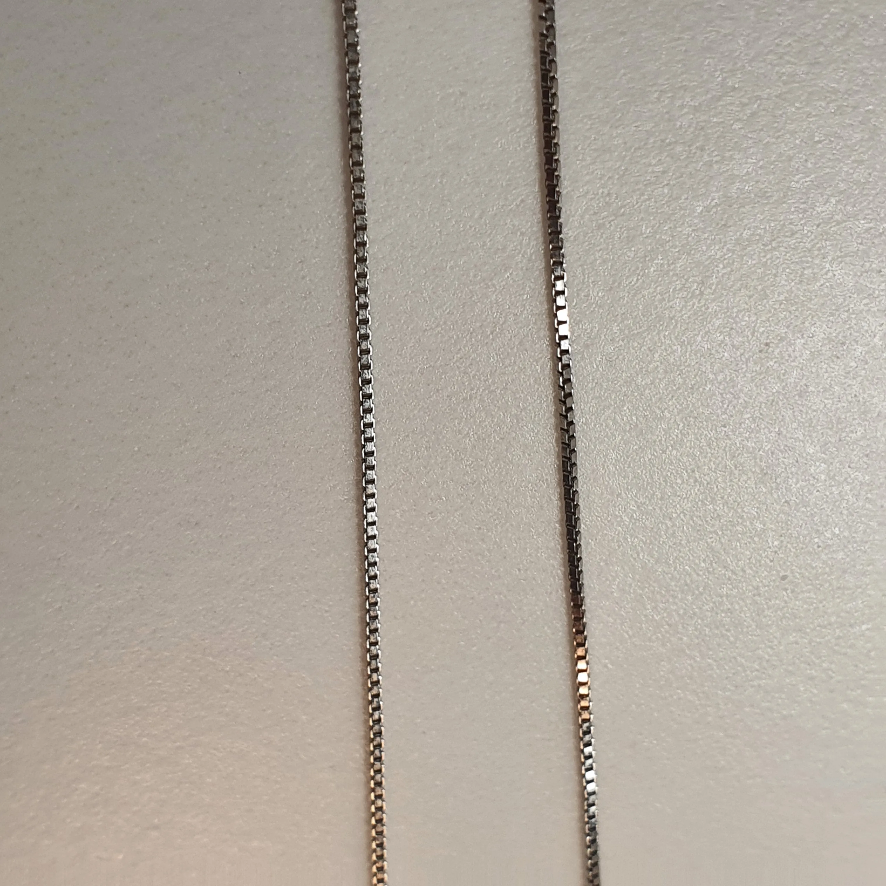 Single Box silver Chain, Sterling Silver