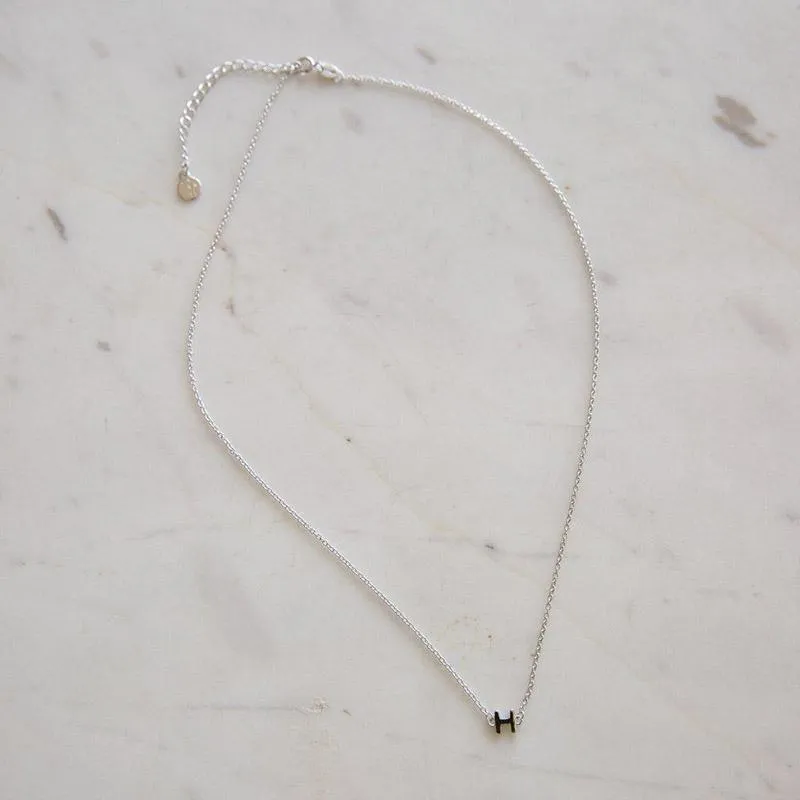 Sophie Little Letter Necklace - Sterling Silver