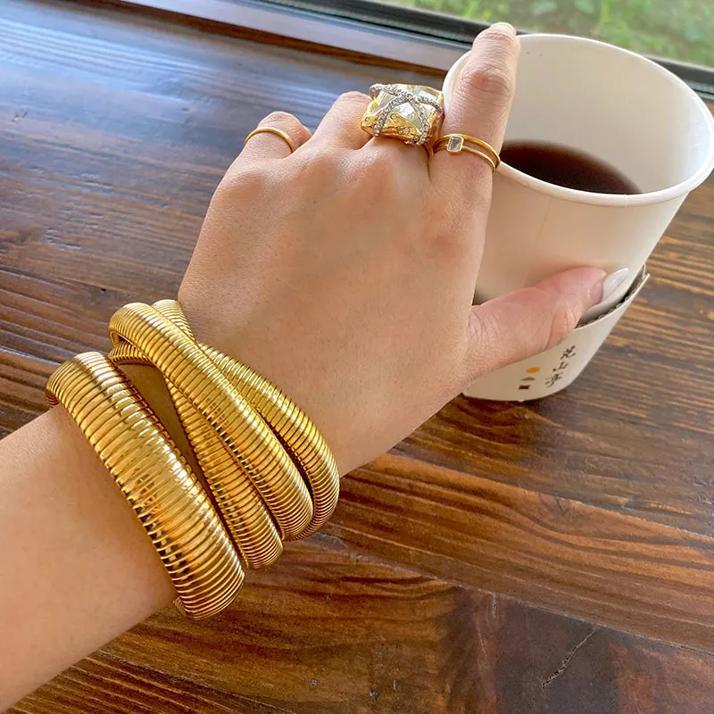 Spiral Layered Bangles