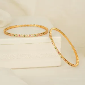 Srinikha Stone Pair Bangles