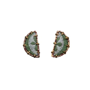 Textile Fabric Lime Studs Textile Fabric Lime Studs
