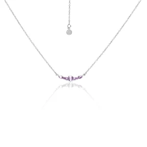Theia / Necklace / Brazilian Amethyst   Silver