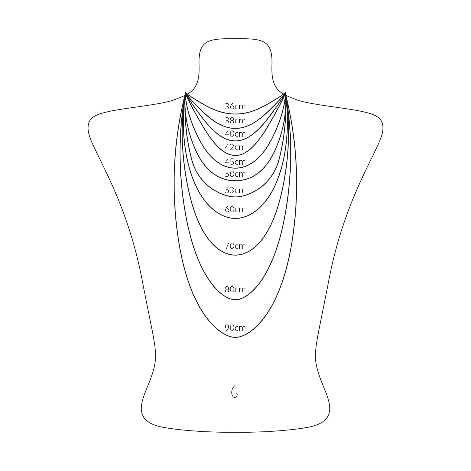 THOMAS SABO Necklace with letter pendant H and white zirconia - gold