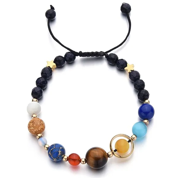Universe Galaxy the Eight Planets Bracelets