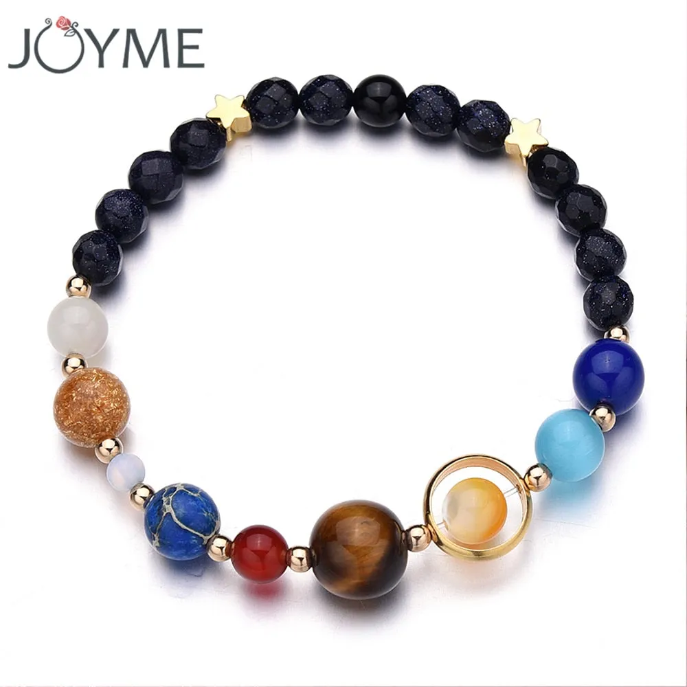 Universe Galaxy the Eight Planets Bracelets