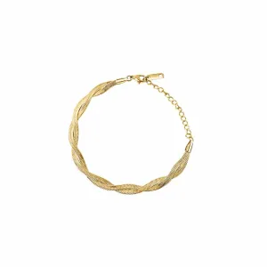 Wave Herringbone Twist Bracelet