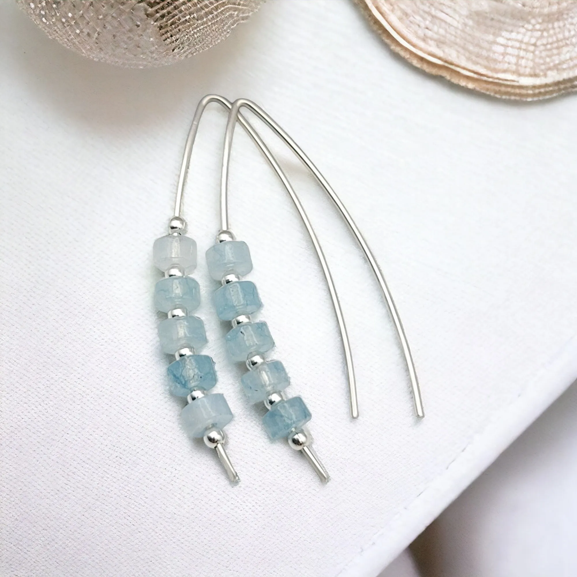 Wish - Silver & Aquamarine