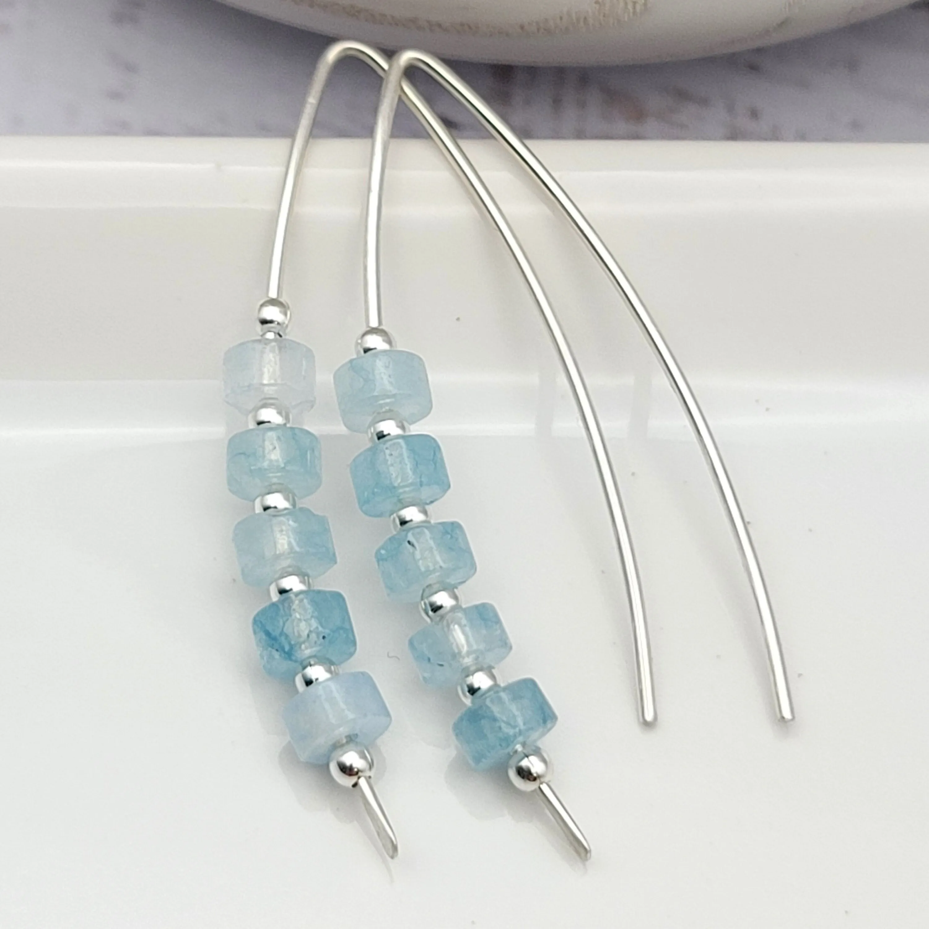 Wish - Silver & Aquamarine