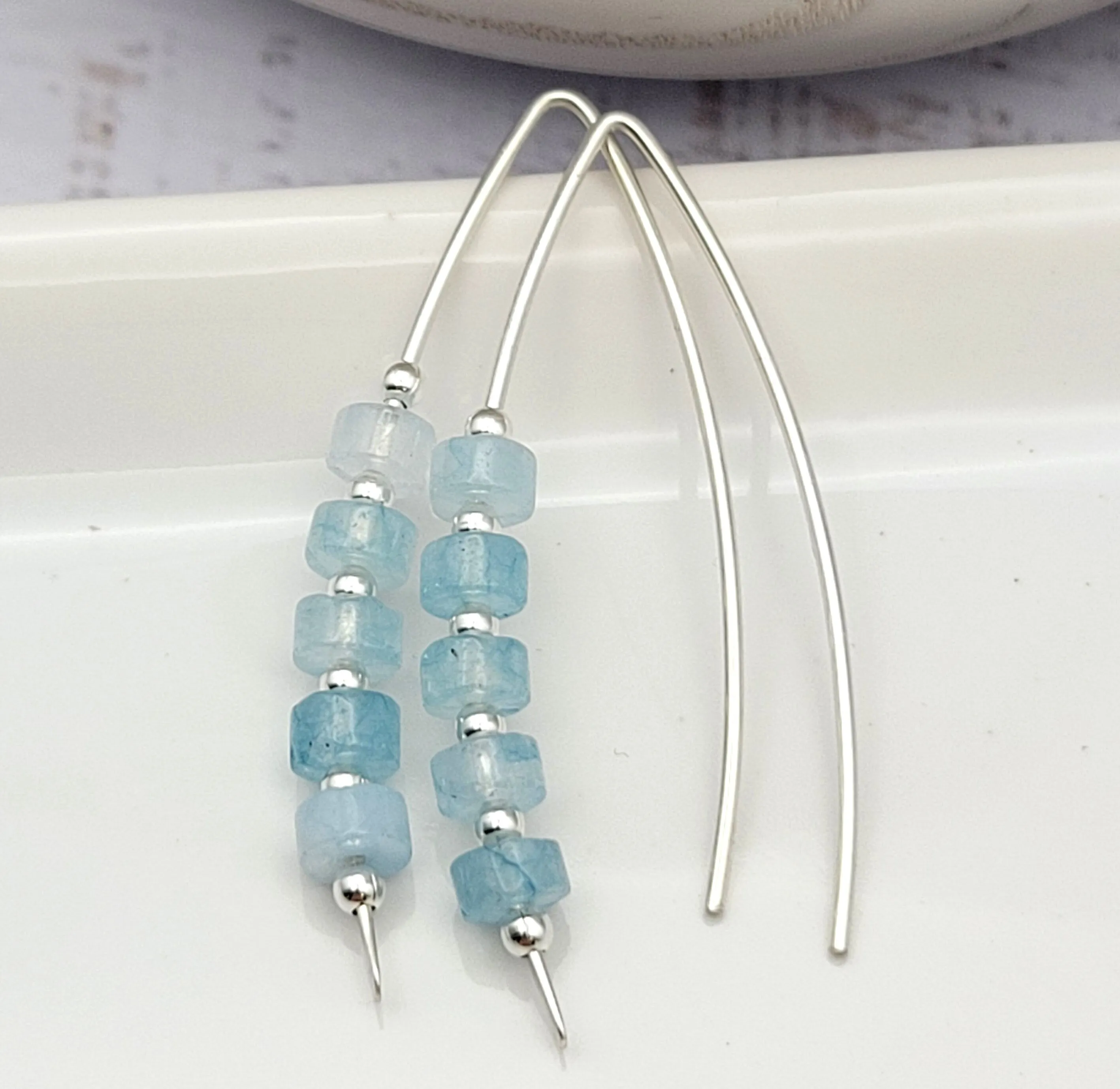 Wish - Silver & Aquamarine
